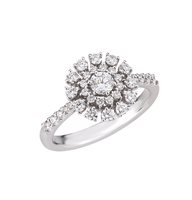 Ring Valentina Callegher Woman in White Gold Diamante 12471/2*S